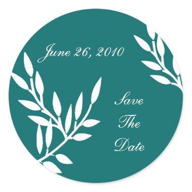 Save The Date Wedding Sticker Templates