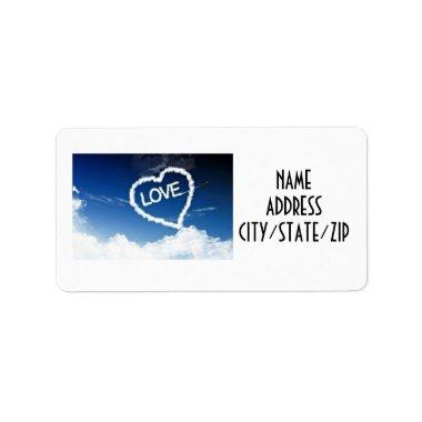 SAY *THANK YOU* WITH SKY WRITING ADDRESS LABEL