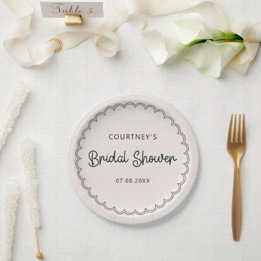 Scalloped border  Paper Plates