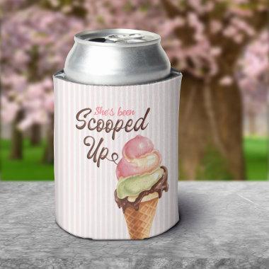 Scooped Up Bridal Shower Can Cooler