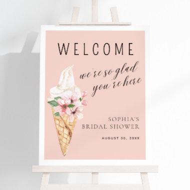 Scooped Up Bridal Shower Welcome Sign