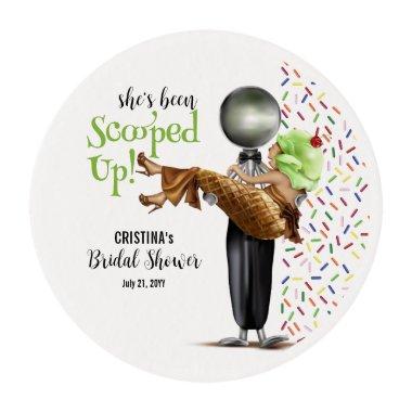 Scooped Up Chocolate Ice cream  Edible Frosting Rounds