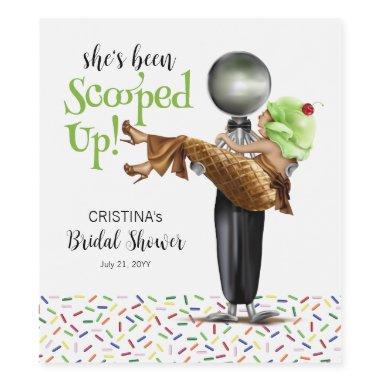 Scooped Up Chocolate Ice cream  Wine Label