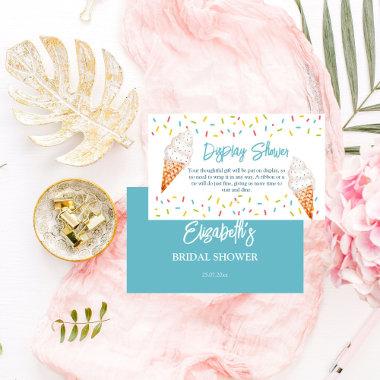 Scooped up display shower ice cream bridal shower enclosure Invitations