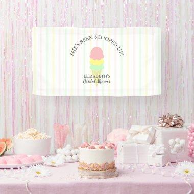 Scooped Up Ice Cream Bridal Shower Banner