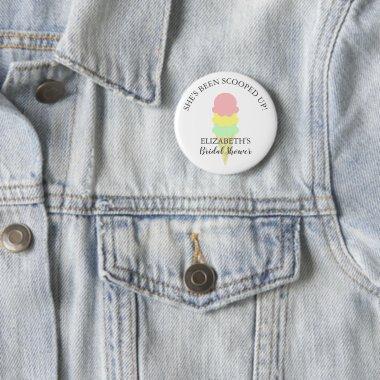 Scooped Up Ice Cream  Button