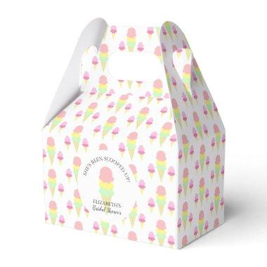 Scooped Up Ice Cream Bridal Shower Favor Boxes