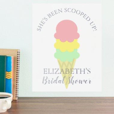 Scooped Up Ice Cream Bridal Shower Foil Prints
