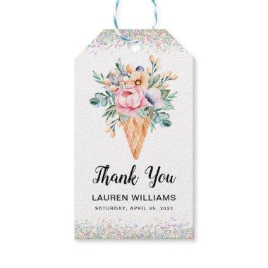 Scooped Up Ice Cream Bridal Shower Gift Tags