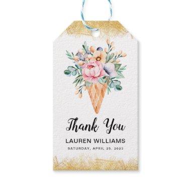 Scooped Up Ice Cream Bridal Shower Gift Tags