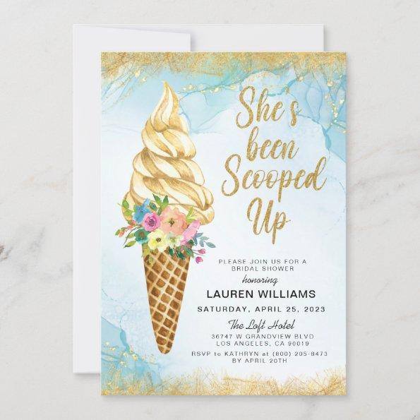 Scooped Up Ice Cream Bridal Shower Invitations
