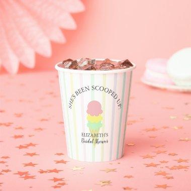 Scooped Up Ice Cream Bridal Shower Paper Cups