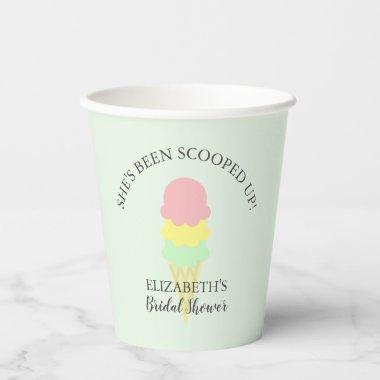 Scooped Up Ice Cream  Paper Cups