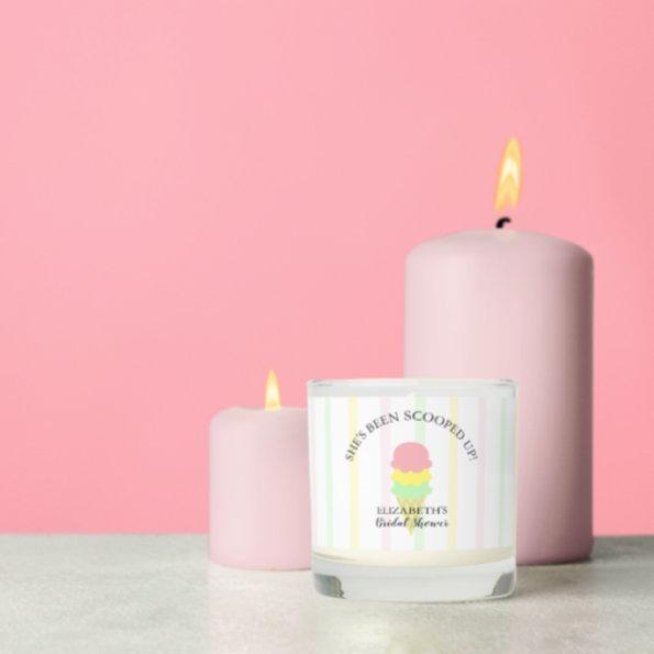 Scooped Up Ice Cream Bridal Shower Scented Candle