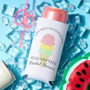 Scooped Up Ice Cream Bridal Shower Seltzer Can Cooler