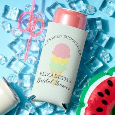 Scooped Up Ice Cream Bridal Shower Seltzer Can Cooler