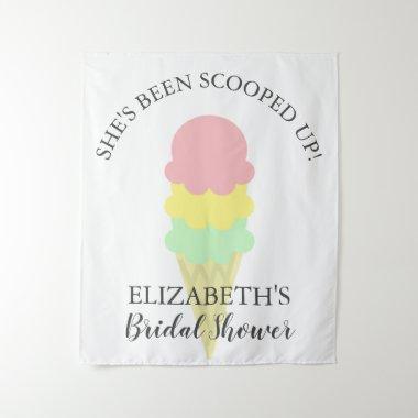 Scooped Up Ice Cream Bridal Shower Tapestry