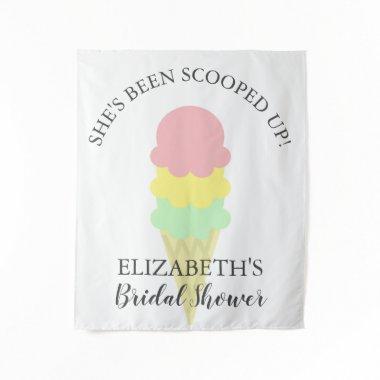 Scooped Up Ice Cream Bridal Shower Tapestry