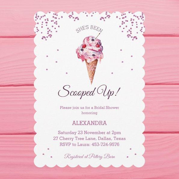 Scooped Up, Pink Glitter Ice Cream