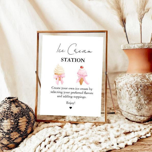 Scooped Up Pink Modern  Bar Signs