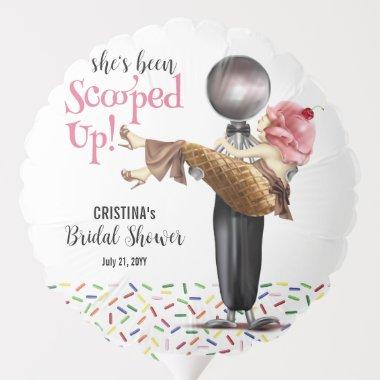 Scooped Up Strawberry Ice Cream  Balloon