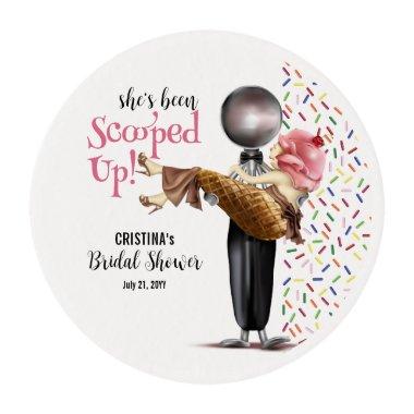 Scooped Up Strawberry Ice cream  Edible Frosting Rounds