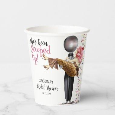 Scooped Up Strawberry Ice Cream  Paper Cups