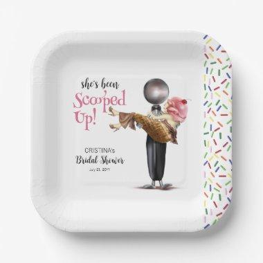 Scooped Up Strawberry Ice Cream  Paper Plates