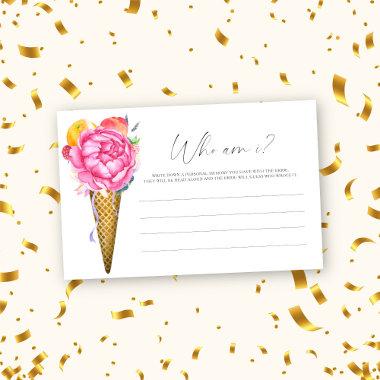 Scooped up! - Who am I  game Stationery