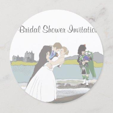 Scottish, Celtic Wedding Theme Bridal Shower Invitations