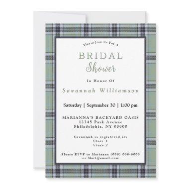 Scottish Green Tartan Watercolor