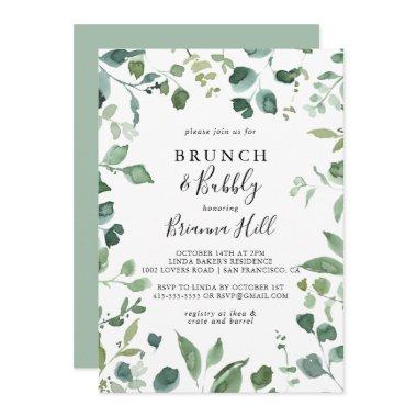 Script Foliage Brunch and Bubbly