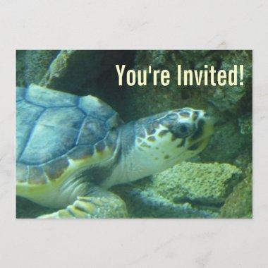 Sea Turtle Birthday Invitations