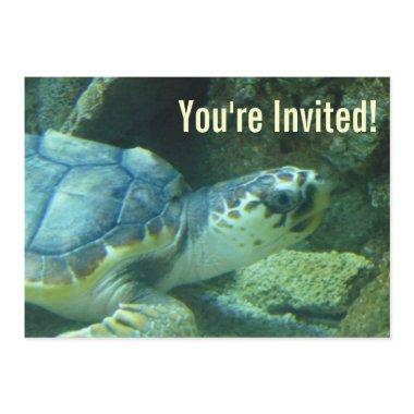 Sea Turtle Birthday Invitations