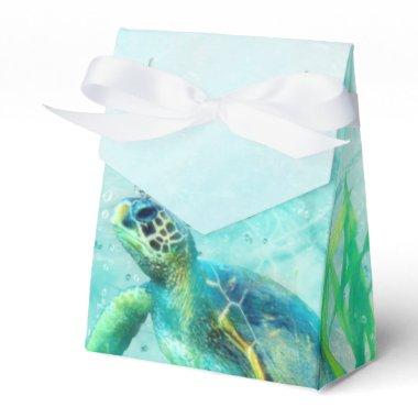 Sea Turtle Ocean Beach Tropical Custom Favor Favor Boxes