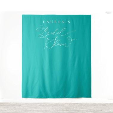 Seafoam Blue Green Bridal Shower Photo Backdrop