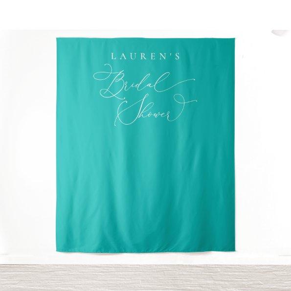 Seafoam Blue Green Bridal Shower Photo Backdrop