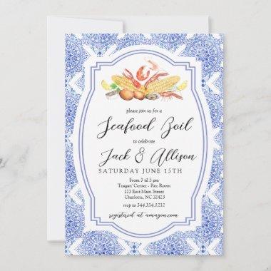 Seafood Boil Invitations, Low country Boil Shower Invitations