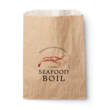 Seafood Boil Themed Party Favor Bag