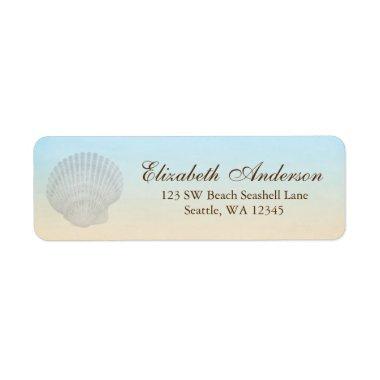 Seashell Beach Personalized Address Label
