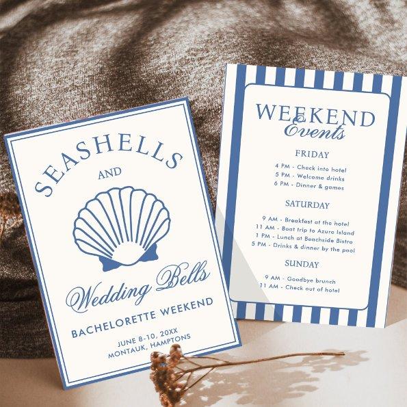 Seashells and Wedding Bells Bachelorette Itinerary