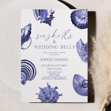 Seashells and Wedding Bells Blue
