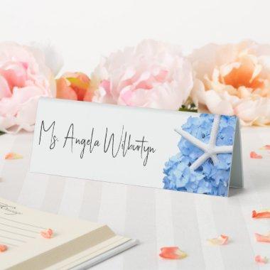 Seaside Garden  Plastic Place  Table Tent Sign