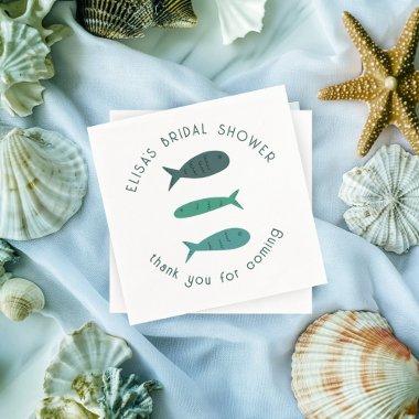 Seaside Soiree  Cute Fishes CUSTOM Napkins