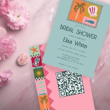 Seaside Soiree  Modern Cute CUSTOM QR