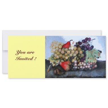 SEASON'S FRUITS 1 - GRAPES AND PEARS Invitations