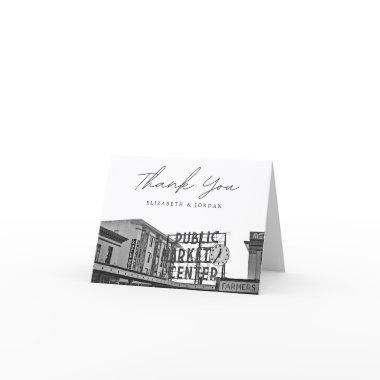 Seattle Public Market Black & White Thank You