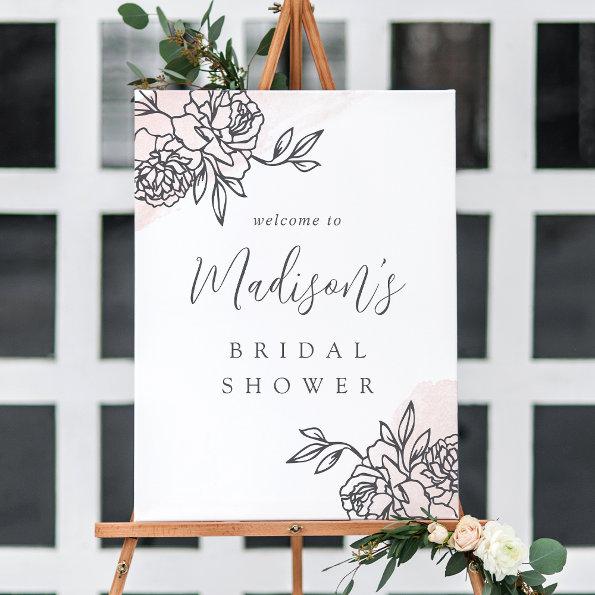 Secret Garden Bridal Shower Welcome Sign