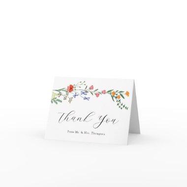 Secret Garden Wedding Flat Thank You