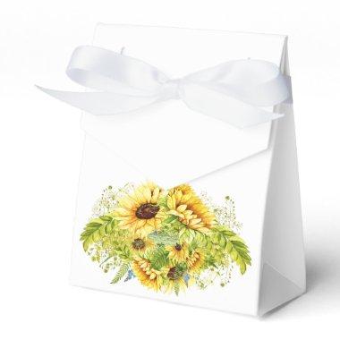 See Back - Sunflower Custom Tent Favor Box